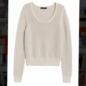 Cropped knit sweater
